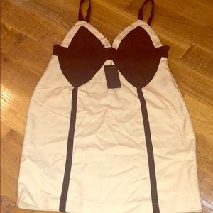 NEW BLAQUE LABEL NWT Dress Black Color Block M